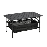 Table pliante en métal légère, réglable, portable, durable et moderne pour le camping et les pique-niques, idéale pour les hôtels et la restauration.