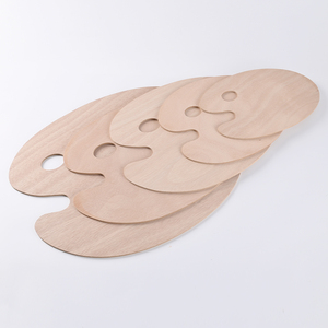 Paleta de pintura de <span class=keywords><strong>madera</strong></span>, bandeja de pintura para acrílicos, paleta para pintar con soporte para el pulgar, para artistas - Product Image 3