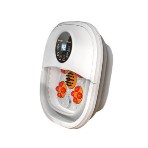 Máquina de masajeador de pies de Spa portátil Cubo de remojo Burbujas Pie Spa Máquina de masajeador de baño de pies plegable - Product Image 4