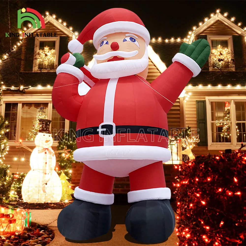 8 m Inflatable Santa Claus Xmas Yard Entrance Party Christmas Decorations Blow Up Santa