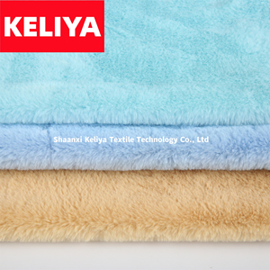 KELIYA – peluche douce et chaude de qualité pour l'hiver, tissu en <span class=keywords><strong>fausse</strong></span> <span class=keywords><strong>fourrure</strong></span> de lapin de couleur pure - Product Image 1