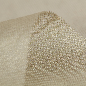 Tissu en maille tricotée léger anti-ondes électromagnétiques et anti-RFID, 100 % argenté, en tulle, tissu <span class=keywords><strong>Faraday</strong></span> - Product Image 1