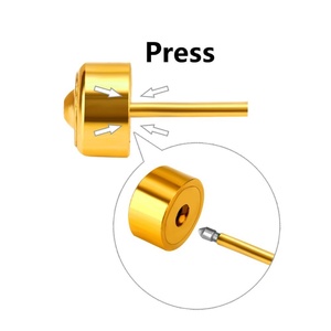 Boucles d'oreilles élégantes en or plaqué 18 carats, design haut de gamme, bijoux de mode pour femmes, boucles d'oreilles 2016 - Product Image 3