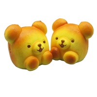 Jouets éducatifs Kawaii en forme de pain simulé, jouets anti-stress en PU souple à remontée lente pour enfants, vente en gros