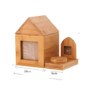 实心木制房屋宠物火葬骨灰盒: 为心爱的狗和猫提供尊严的休息场所