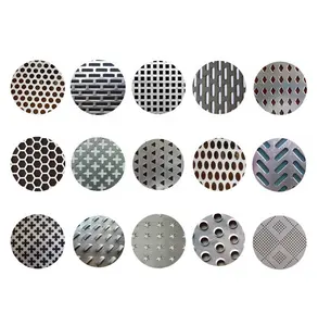PVC coated various pattern customized perforated metal 201 stainless steel sheet