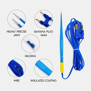 Certifié CE Réutilisable Classe II Électrique Bipolaire Adson Forceps Instrument Chirurgical Câble Fabriqué En Acier Inoxydable 1 An De Garantie - Product Image 1
