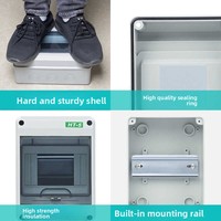 Armoire de distribution extérieure étanche IP65, boîtier de disjoncteur HT-5 en plastique, interrupteur à air, protection montée en surface, usage domestique