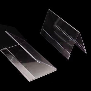 Supports de tente nominative en plastique transparent de taille personnalisée Plaques nominatives pour bureau Support de <span class=keywords><strong>plaque</strong></span> nominative en <span class=keywords><strong>acrylique</strong></span> Cadre de signalisation de bureau pour présentation sur table - Product Image 6