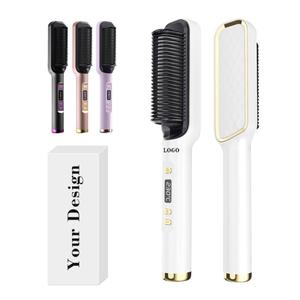 0728 Hair Straightener with Ptc 30s <b>Heating</b>, Anti Scald Silicone Tips, Lightweight Body Shape, Bulk Order Support - Product Image 2