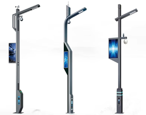 IoT Smart Street <b>Light</b> 5G Smart <b>Pole</b> With LED Display Screen PM2.5 Monitor Multi-functional City Lighting SML-2 IOT City Smart S - Product Image 4