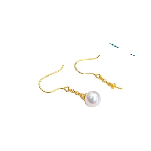 ต่างหูเงินแท้ S925 สำหรับประดับมุก DIY ขนาด 8-10 มม. รุ่น 21049 ชุบทอง แบบติดหูเปล่า ตกแต่งเรียบง่ายด้วยเงิน - Product Image 5