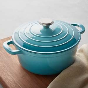 <span class=keywords><strong>DEBIEN</strong></span> Best-sellers chinois : Batterie de cuisine en fonte émaillée antiadhésive, faitouts et casseroles avec couvercle et deux poignées, 18/20/24/26CM - Product Image 1