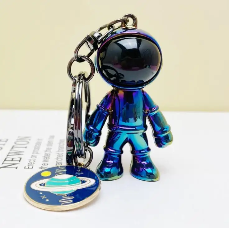 Handmade 3D Astronaut Space Robot Spaceman Keychain Keyring Gift For Man Friend Fashion Car Keychain