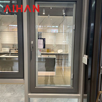 Ventanas Fijas de Aluminio con Doble Acristalamiento, Diseño Moderno Personalizado para Hoteles y Villas, con Malla Horizontal, Certificación Energy Star, Aislamiento Térmico