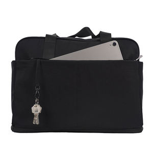 Sac à bagages noir élégant, grand compartiment de rangement pliable pour vêtements légers, nouveau sac de voyage stratifié - Product Image 5