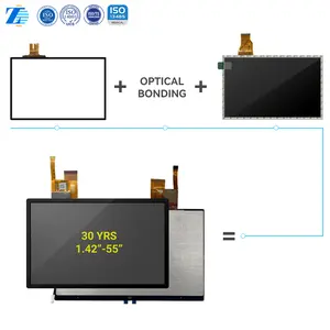5 7 8 10.1 15 32 pouces Kit de superposition Commercial numérique taille personnalisée interactif Usb Pcap Hmi Tft Lcd écran tactile capacitif panneau