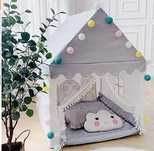 Tente de jeu pour enfants, maison de jeu, <span class=keywords><strong>tipi</strong></span>, château, thème princesse et fleurs, pour anniversaire, intérieur et extérieur - Product Image 6