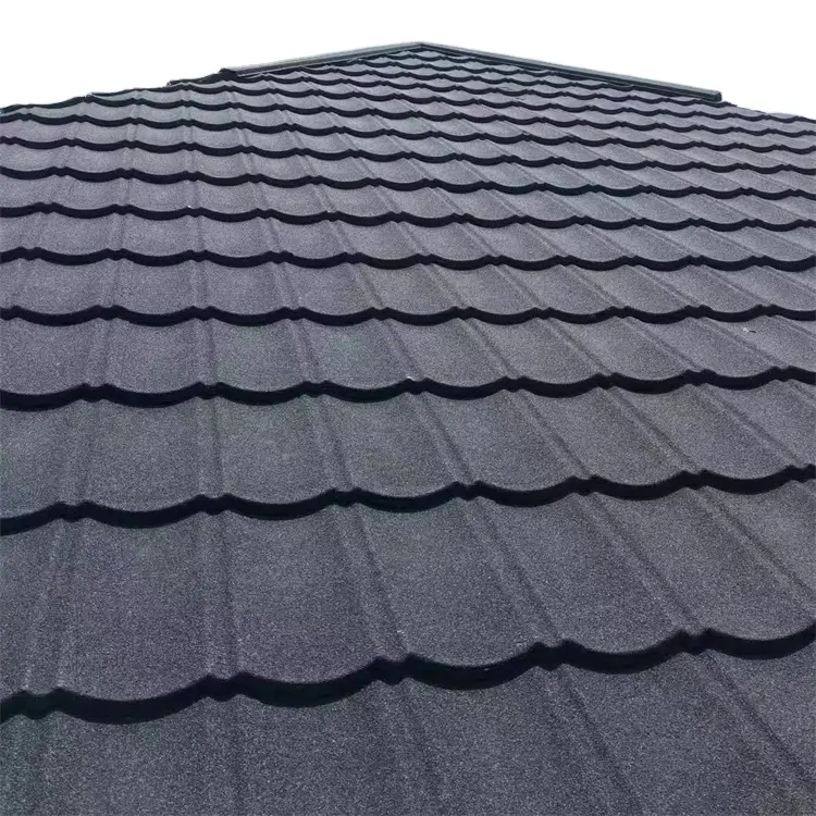 Sıcak satış Metal Shingle çatı popüler taş kaplı çelik çatı kiremitleri Metal yapı çatı için yüksek kaliteli ürün