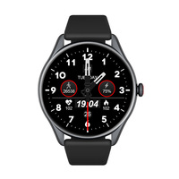 M19pro Reloj Inteligente BT Llamada Mensaje Recordatorio 1,43 pulgadas AMOLED Temperatura Monitor de Ritmo Cardíaco Fitness Deportes Smartwatch