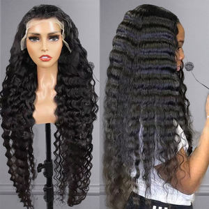 Vietnamien lâche vague profonde 200 densité HD dentelle perruque cheveux humains 13x4 13x6 pleine frontale sans colle dentelle perruques - Product Image 4