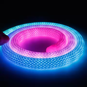 Tiras de Luces LED de Silicona con Textura de Tela, 5M, IP67, para Habitaciones Infantiles, Sala de Estar, Dormitorio, Pasillo, RGBIC Inteligente, Neon <span class=keywords><strong>Flex</strong></span> <span class=keywords><strong>360</strong></span>, Venta al Por Mayor - Product Image 3