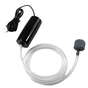 Aquariumbeluchtingspomp - milieuvriendelijk plastic, super stil, USB-aangedreven, 3 uitlaten, 1,5L, inclusief luchtsteen, flexibele slang, 1 jaar garantie - Product Image 4