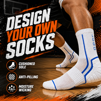 Chaussettes de sport personnalisées avec logo, style compression, respirantes, pour le fitness et l'entraînement