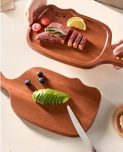 Planche à découper en <span class=keywords><strong>bois</strong></span> d'ébène créative double face en forme de chat, écologique et luxueuse, ustensiles de cuisine pour la maison, planche à fruits et à en-cas - Product Image 4