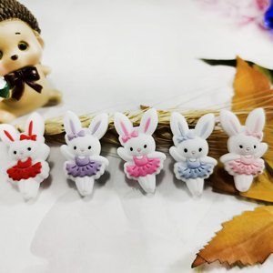 Máy chủ bán hàng mềm kết cấu DIY bé Chewable mọc răng sản phẩm phụ kiện Silicone hạt thỏ cho ballpen làm - Product Image 4