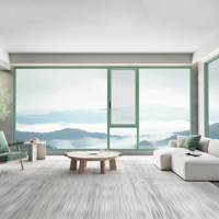 Ventana Abatible de Aluminio de Alta Gama, Grosor de Pared de 1.8-3.0 mm, 6063-T6, Soldadura Láser Integral, Aislamiento PA66GF25 para Lujo