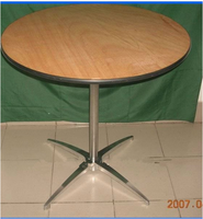 Forme de taille personnalisée au design moderne Fermes Hotsale Table de banquet pliante en contreplaqué avec chevalet pour mariage, événement et repas