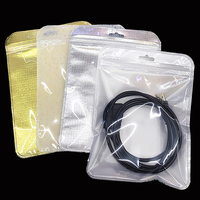 Sac d'emballage en plastique transparent avec fermeture éclair 15*20 cm pour éponge de maquillage
