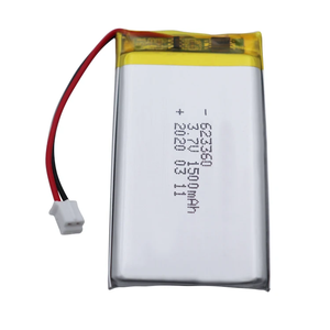 Batería de Iones de Litio 623360 de 1500 mAh y 3.7 V, Personalizada de Fábrica, Recargable, de Alta Capacidad, Celda de Polímero Lipo - Product Image 2