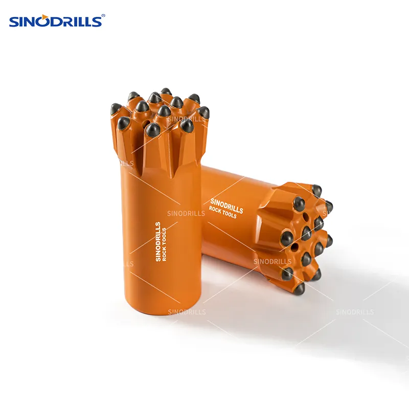 SINODRILLS Rock Drill T51 102mm Filetage Bouton Bit