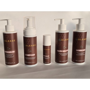 Ensemble de soins de la peau H2Oleage Exo : Crème éclatante, Sérum Lumifoam, Masque gel éclatant, Lumiscrub, Routine faciale anti-âge - Product Image 1