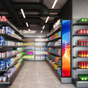 Pantalla LCD de barra ultra ancha de 49,5 pulgadas para estante de supermercado Publicidad digital ODM Tamaño personalizado Ultra-ancho de 55 pulgadas por Rina Tech - Product Image 4