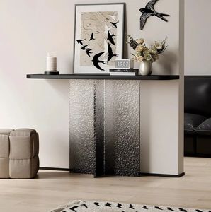 Table console suspendue en acrylique dégradé de luxe léger, style rétro simple médiéval, table d'appoint, table d'entrée, table de porche - Product Image 2