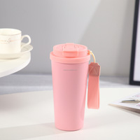 Gobelet isotherme à double paroi en acier inoxydable personnalisable avec couvercle, écologique, portable, réutilisable, pour eau, café, cadeaux