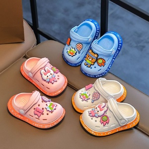 Sabots de plage d'été pour enfants, sandales de jardin, mules, pantoufles bébé dessin animé, chaussures de jardin plates et mignonnes pour enfants, en plastique imperméable - Product Image 4