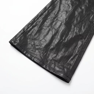 XUCHANG OEM Logo personnalisé Fabricant de haute qualité 100% Coton Streetwear Designer <span class=keywords><strong>Jean</strong></span> en denim évasé délavé et ciré avec chaîne pour <span class=keywords><strong>homme</strong></span> - Product Image 4
