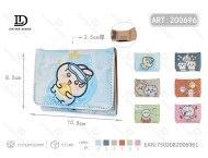 Cartera Triple Plegable de Dibujos Animados de 7 Pulgadas, Material PU, Unisex, Uso Diario, Cartera Corta con Estampado de Dibujos Animados - Product Image 1