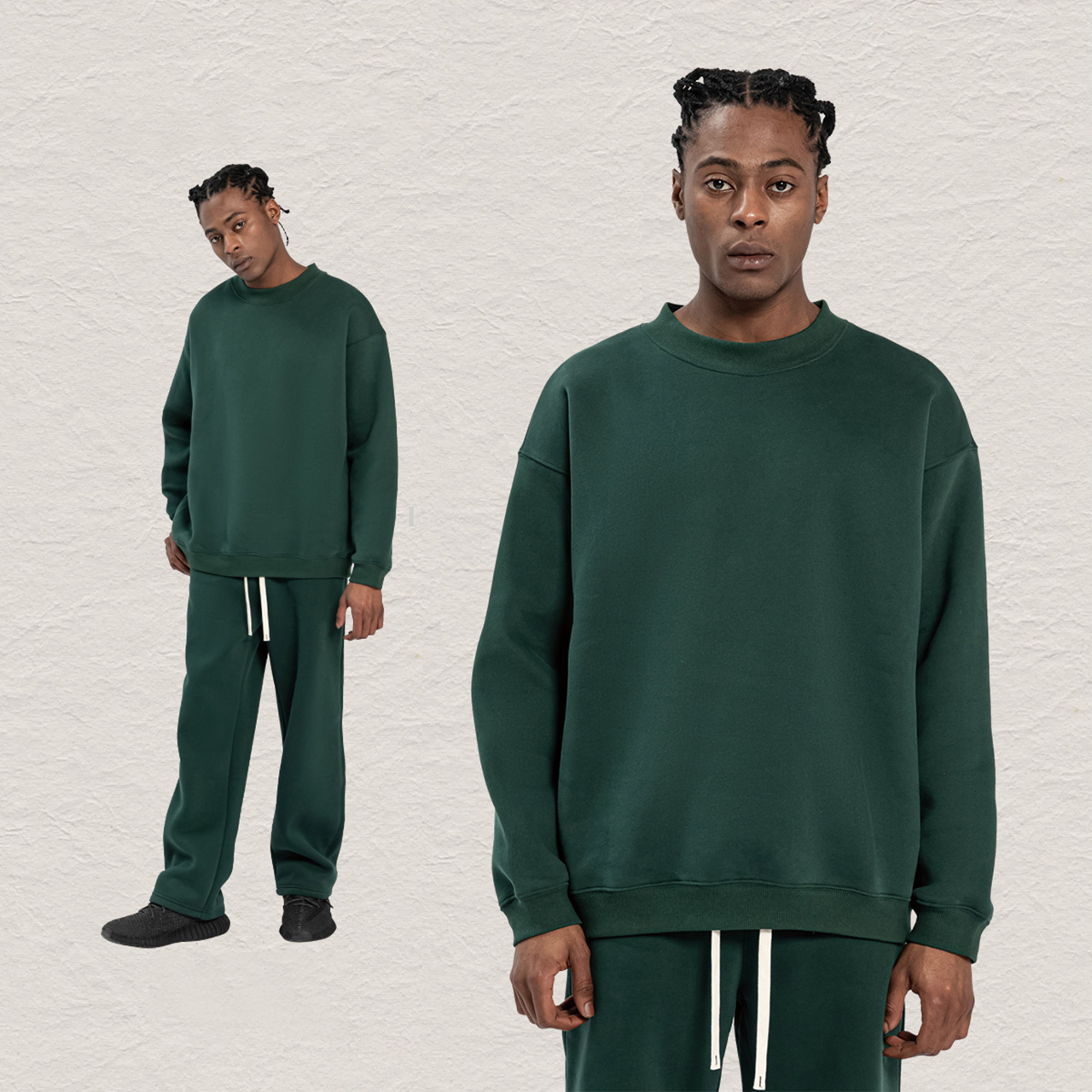 Green sweatshirt