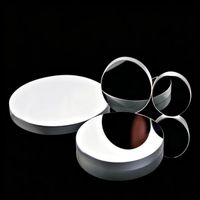 Espejos Circulares Recubiertos de Aluminio Personalizados, Espejos Planos de Vidrio Óptico y Espejos con Recubrimiento Plateado en la Superficie Frontal