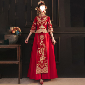 Vestido de Novia Estilo Xiuhe 2025, Vestido de Novia Chino, Corte Entallado, Vestido de Novia para Tallas Pequeñas y Grandes - Product Image 1
