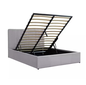 Base de <span class=keywords><strong>Cama</strong></span> Diván King Size con Espacio de Almacenamiento y Elevación en el Extremo, Fabricada en Madera Contrachapada - Product Image 3