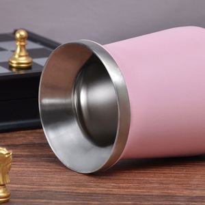 Venta al por mayor: Vaso Mate de Calabaza Natural con Aislamiento al Vacío, con Pajita y Cuchara, Diseño Clásico, Taza de Regalo - Product Image 5