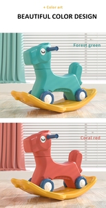 Mainan Skuter Multifungsi untuk Bayi, Balita Kecil Kuda Goyang untuk Kepala Bayi Skuter Multifungsi untuk Bayi Memperluas Pedal Mainan Kuda Goyang - Product Image 4