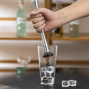 Mayorista: Herramienta de Bar Moderna de Acero Inoxidable, Muddler para Zumos, Varilla de Metal para Triturar Hielo, Mortero para Mojitos y Cocteles, Martillo para Hielo - Product Image 5