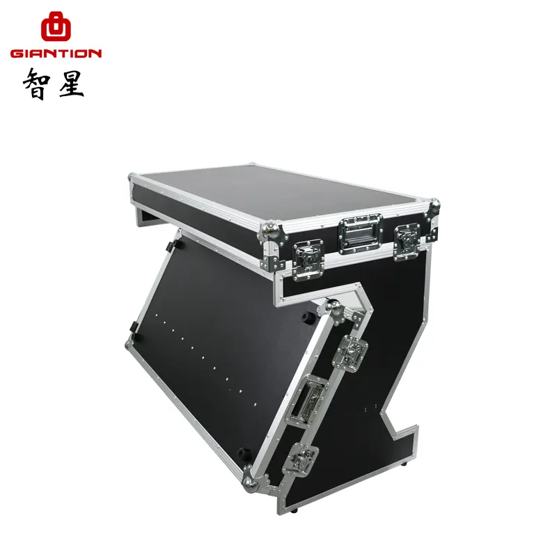 Aluminum flight case black series heavy-duty road case for keyboard